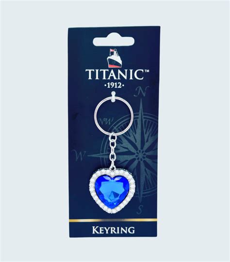 Titanic Heart Of The Ocean Keyring Titanic Ts And Souvenirs