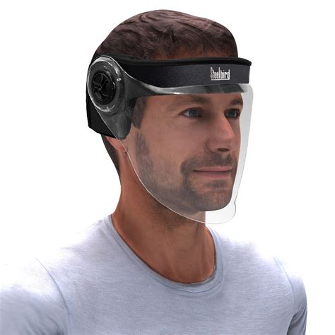 Although face shields initially block droplets from a simulated cough, small droplets can easily move around the sides of the visor and eventually spread over a large area, according to the visualization. Steelbird Face Shield with Mobile Handsfree function launched at INR 1,879 | Shifting-Gears
