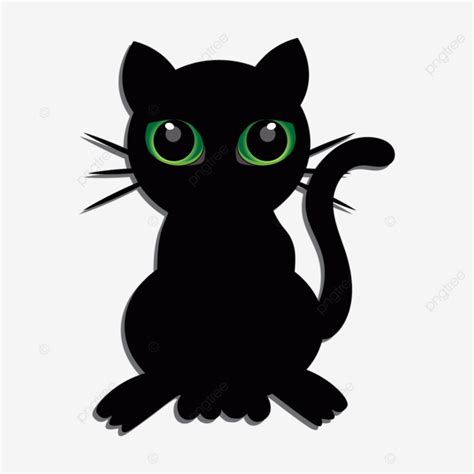 Scary Halloween Black Cat Silhouette Halloween Cat Silhouette