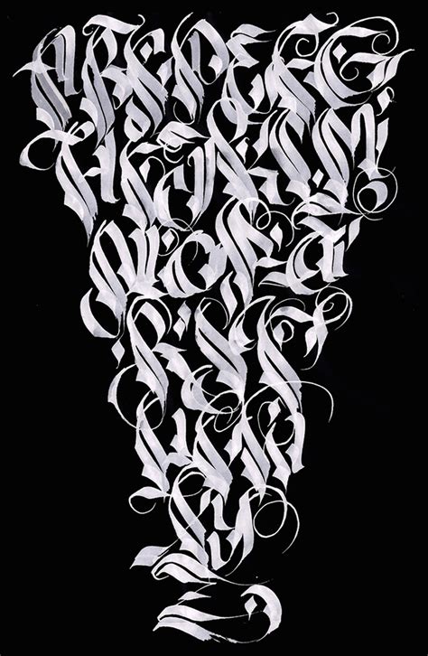 Abccalligraphy By Tanai On Behance