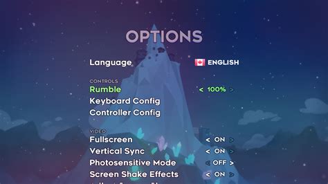 Options Celeste Interface In Game