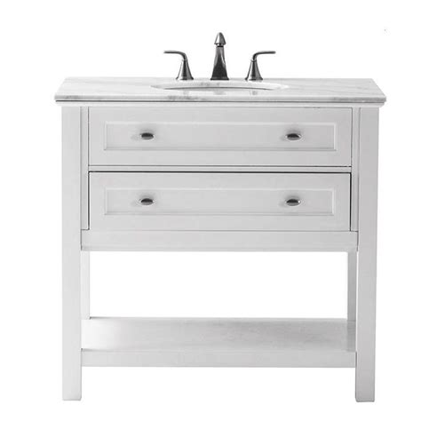 The teasian vanity features two large working drawers and an open bottom shelf ideal for towels or baskets. Home Decorators Collection Austell 37 in. W x 22 in. D ...