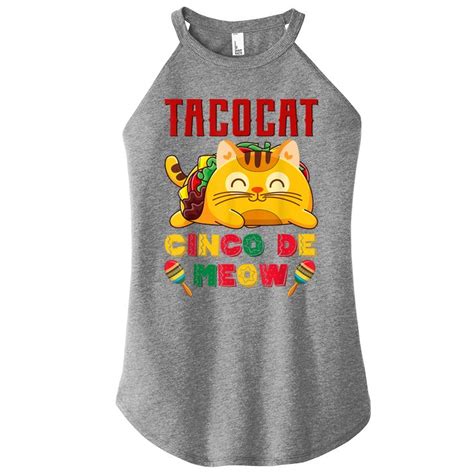 Taco Cat Cinco De Meow Mexican Fiesta Cat Lovers Cinco De Mayo Womens