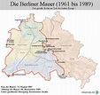 StepMap - Das geteilte Berlin: Die Mauer - Landkarte für Deutschland