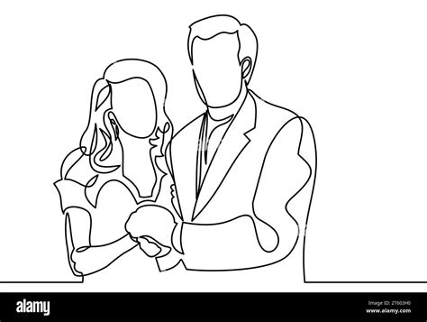 couple hugging love concept continuous line drawing vector stock vector image and art alamy