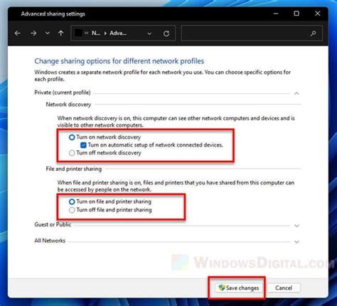 Enable Network Discovery And File Sharing In Windows 11 Rwindows10howto