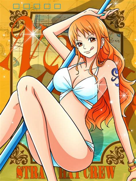 One Piece Card Nami Bikini By EcchiAnimeEdits Deviantart On