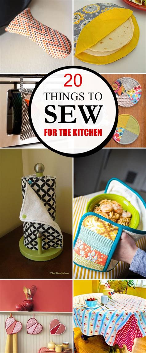 20 Pretty And Practical Things To Sew For The Kitchen → Beginner