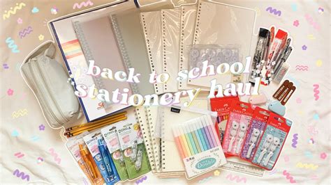 Aesthetic Back To School Stationery Haul 🖋 School Stationery Essentials