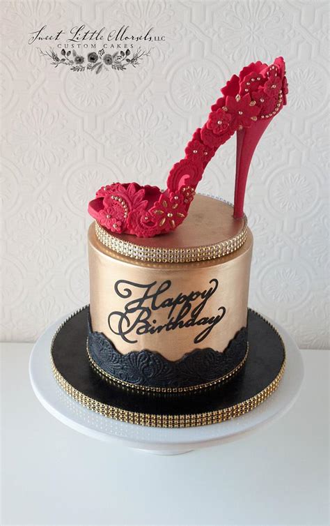 Red Stiletto Heel Cake Decorated Cake By Stephanie Cakesdecor