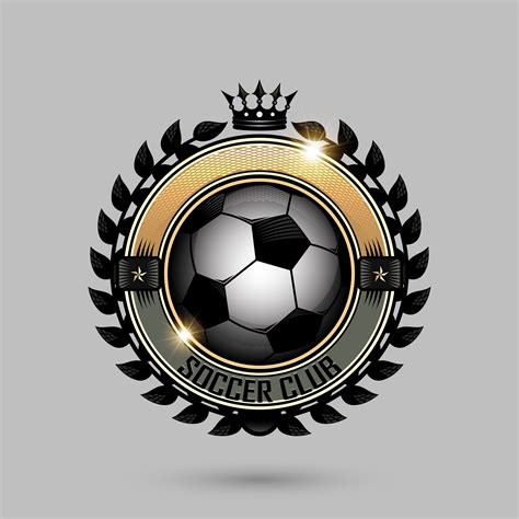 Soccer Emblems With Crown 640532 Vector Art At Vecteezy