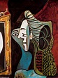 Donna con specchio di Pablo Picasso (1881-1973, France) | | WahooArt.com