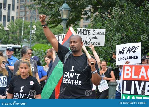 Eric Garner Protest In New York City Editorial Photo Image Of Nypd