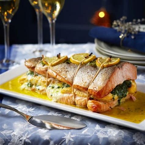 Celebrate christmas with these festive recipes for quintessential holiday staples from the expert celebrate christmas with friends, family and festive holiday recipe favorites from food network chefs. Christmas Centrepiece Recipe - Two-Fish Roast | George Hughes Fishmongers