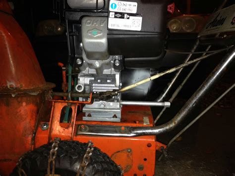 Ariens Snowblower Repower With Briggs And Stratton Model 15 Snow Engine