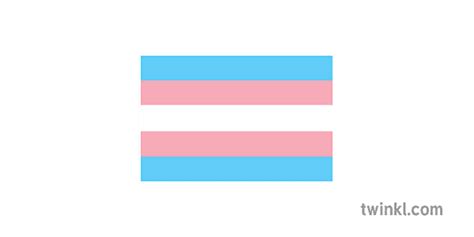Sym Trans Pride Flag Colour Illustration Twinkl
