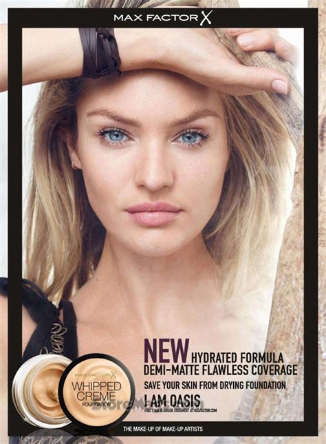 Candice Swanepoel For Max Factor Whipped Creme Foundation Campaign