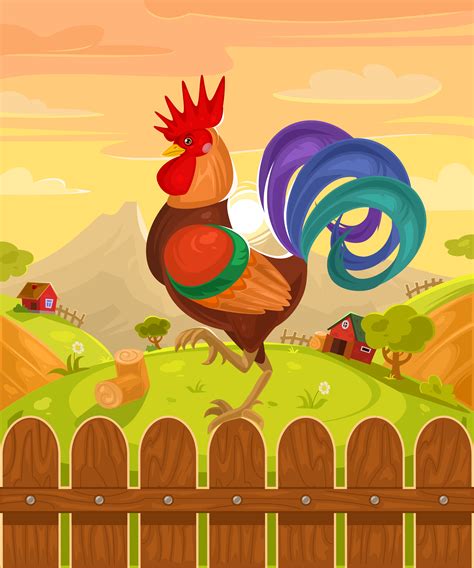 Vector Illustration Of A Rooster Download Free Vectors Clipart