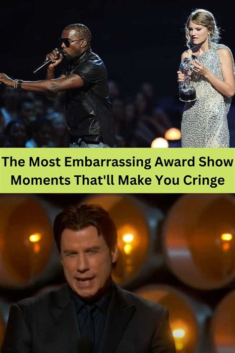 the most embarrasing award show moments that ll make you cringe