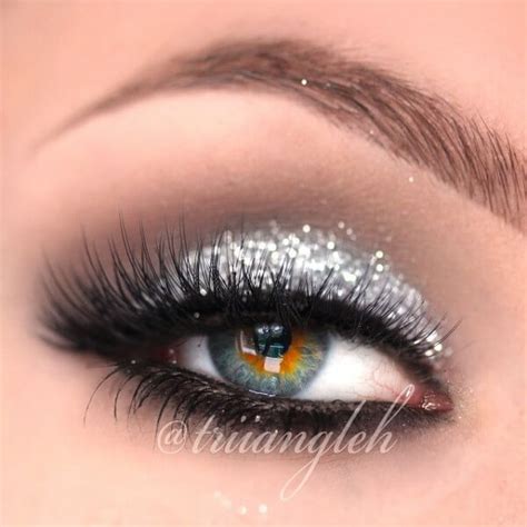 Silver Glitter Smokey Eye Makeup Makeup Vidalondon