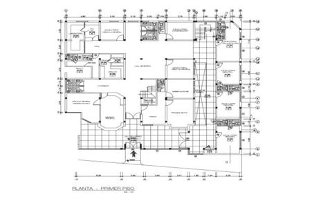 Multi Flooring And Multi Specialty Hospital Elevation And Section Plan