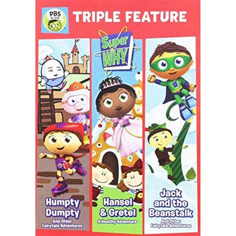 Super Why 4 Pack Humpty Dumpty Hansel And Gretel Jack And The