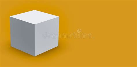 3d Cube Box Render On Isolated Background For Product Package Design