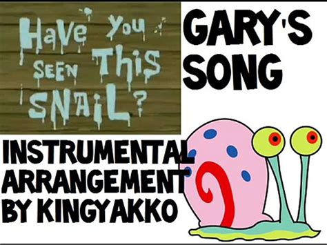 Spongebob Squarepants Garys Song Gary Come Home Instrumental