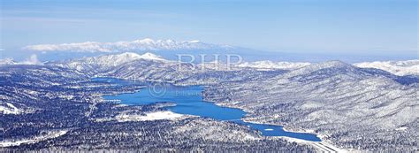 Brent Haywood Photography Big Bear Lake Winter Aerial Photo