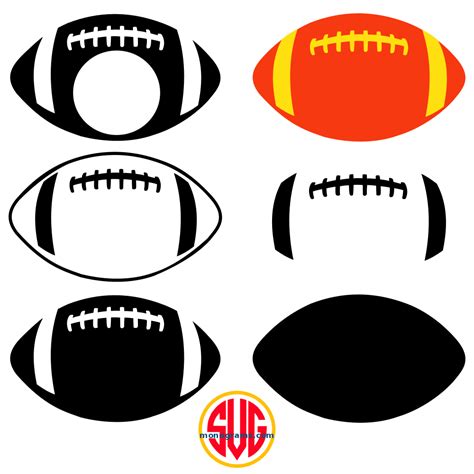 Football Frames for Monograms SVG DXF EPS – SVGmonograms