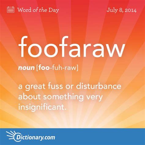Foofaraw Word Of The Day Weird Words Unusual