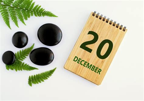 Premium Photo December 20 20th Day Of The Month Calendar Date Notepad