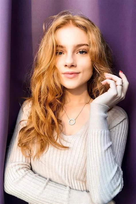 Julia Adamenko Prettygirls Red Hair Woman Beauty Long Red Hair