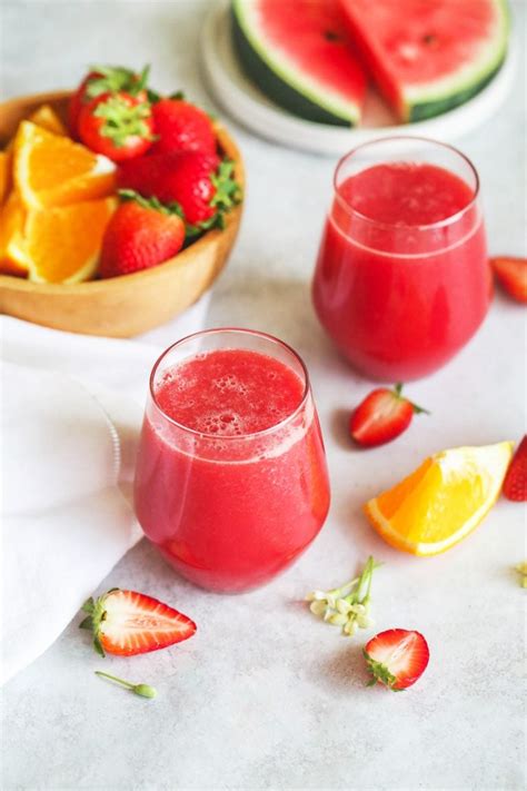 Strawberry Watermelon Smoothie Little Sunny Kitchen