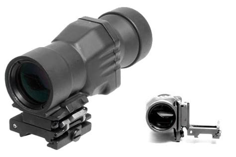 Bravo Tactical 3x Airsoft Magnifier Scope W Qd Flip Mount Accessories