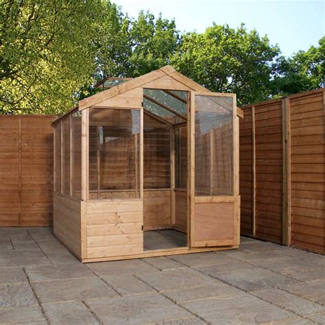 The wooden frame for the greenhouse is easy to assemble from a bar with your own hands. 8 x 6 - Wooden Value Greenhouse - 48HR + SAT Delivery* | ShedsFirst