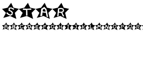 Star Font Fancy Various