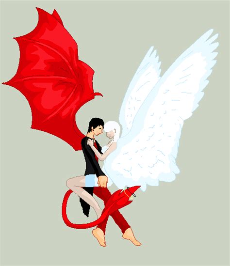 Angel And Devil Couple By Kg2124 On Deviantart