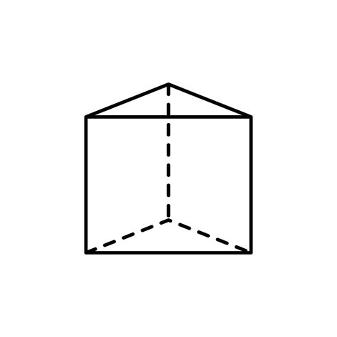Geometric Shapes Triangular Prism Vector Icon Illustration 23039880