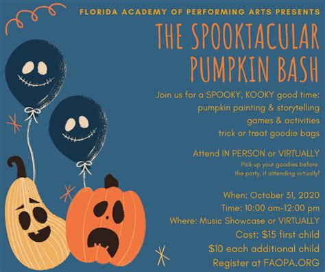 The Spooktacular Pumpkin Bash Tampa Fl Oct 31 2020 1000 Am