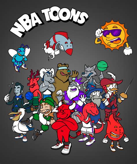 Nba Logos Design As Cartoon Characters Baboon