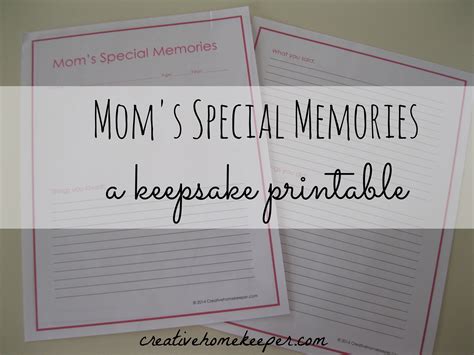 Creative Home Keeper Moms Special Memories While He Was Napping