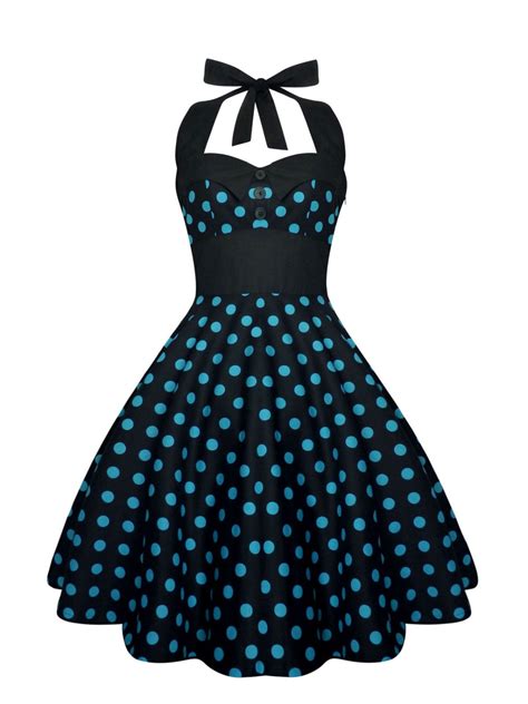 Rockabilly Dress Pin Up Dress Black Polka Dot By Ladymayraclothing