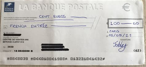 How To Write a French Cheque - FrenchEntrée