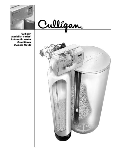 Culligan Medallist Series Water Softener Fr 2003 Rev F6 01016385