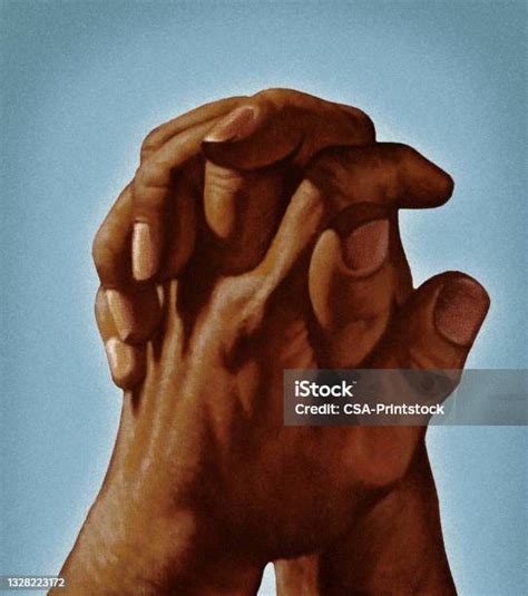 Clasped Hands Stock Illustration Download Image Now Praying Hand