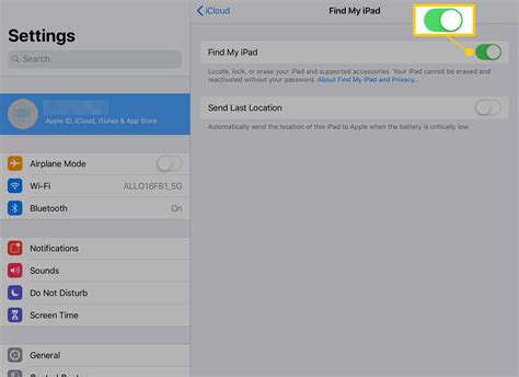 How To Turn Find My Ipad On Or Off