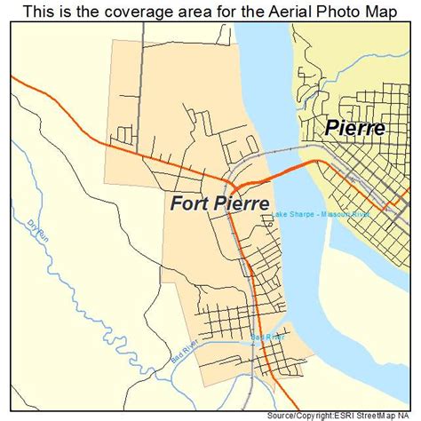 Aerial Photography Map Of Fort Pierre Sd South Dakota