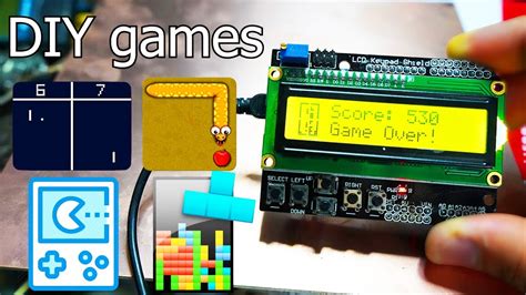 4 Amazing Arduino Games Diy Game Console Youtube