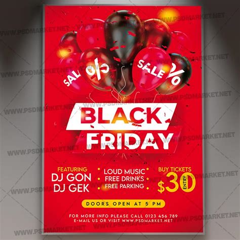 Download Black Friday Sale Day Template Flyer Psd Psdmarket